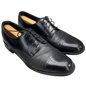Bostonian Black Patent Leather Cap Toe Lace Up Oxford Dress Shoe Men 11 D